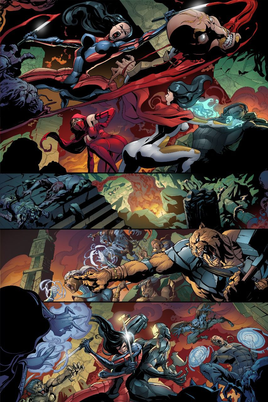 An action scene from Style Assassins: Future Echoes